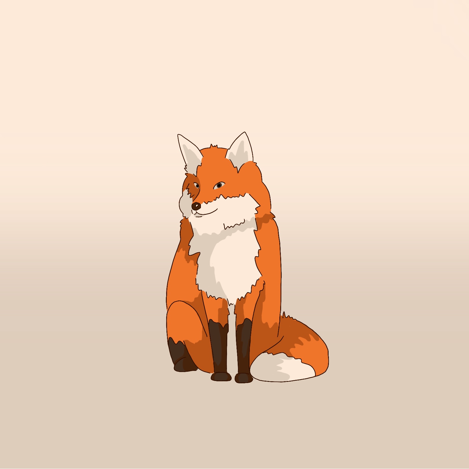 digital art of a fox